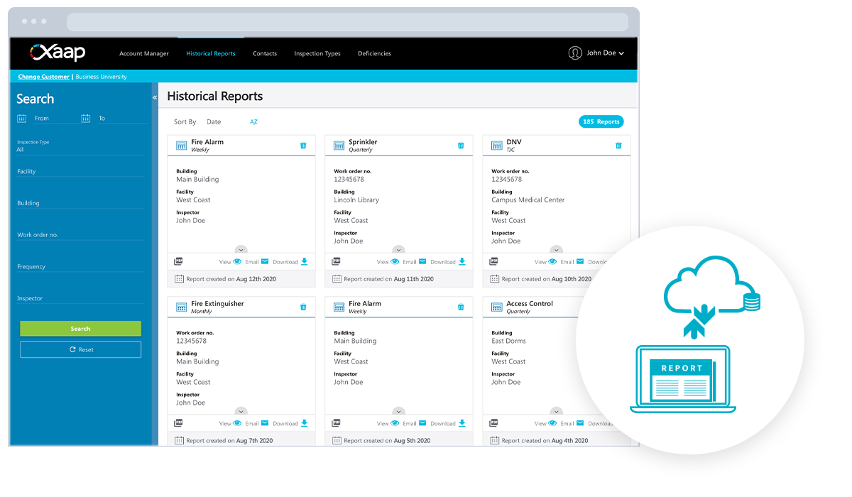 easily access and manage reports