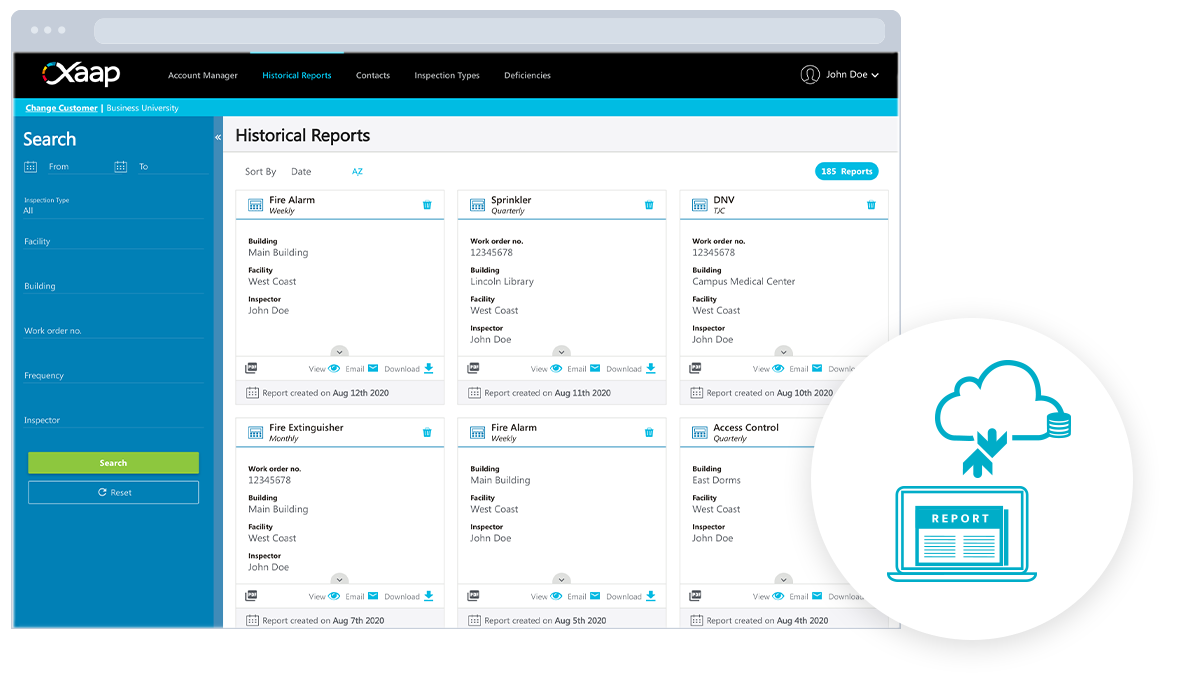 access and manage reports