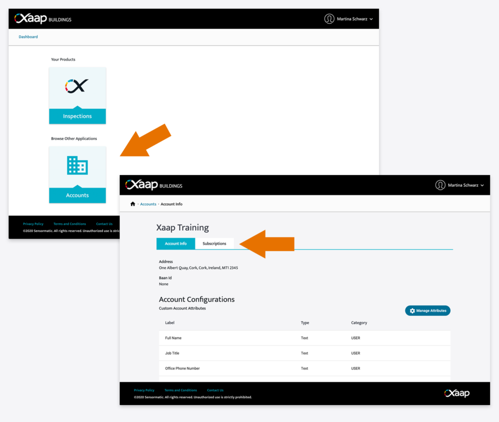 Click on Accounts, Subscriptions, and then Payment